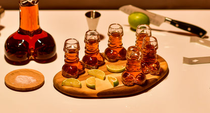 Shot Glasses Set of 6 for Tequila, Whiskey, Liquor, Cocktail, Vodka, Shot Glass, Bachelorette Party, Funny Gifts, 1.35oz