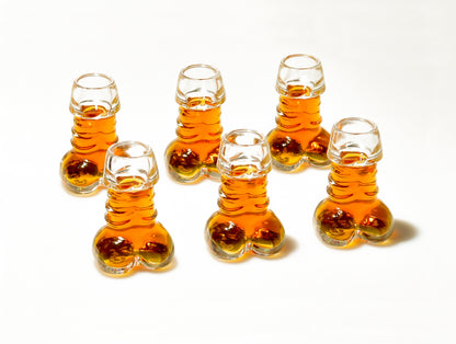 Shot Glasses Set of 6 for Tequila, Whiskey, Liquor, Cocktail, Vodka, Shot Glass, Bachelorette Party, Funny Gifts, 1.35oz